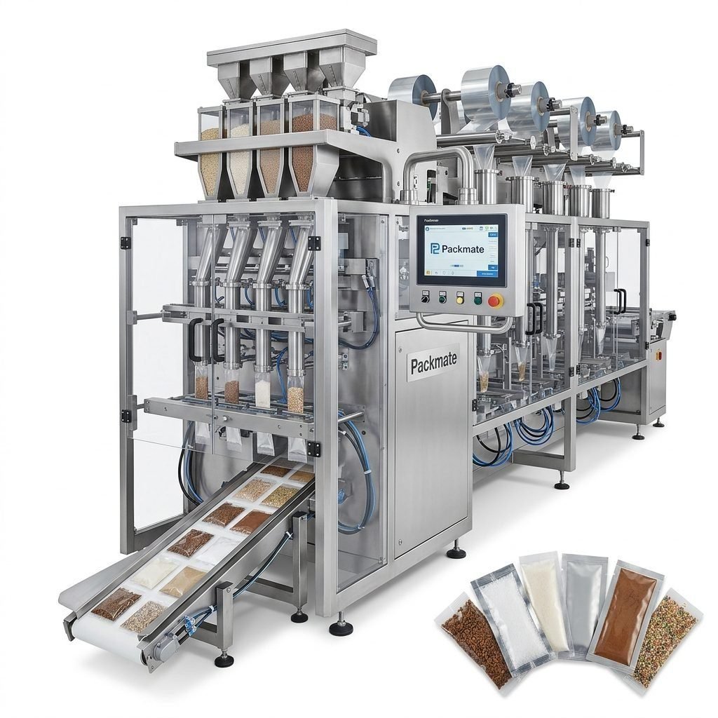 Automated Multi-Lane Sachet Packaging System