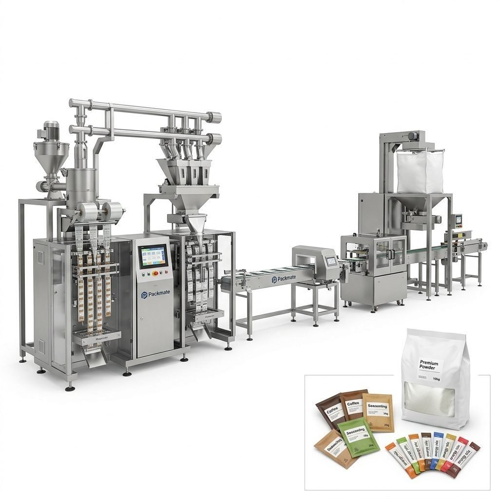 High-speed automated powder packaging line for cost-effective production