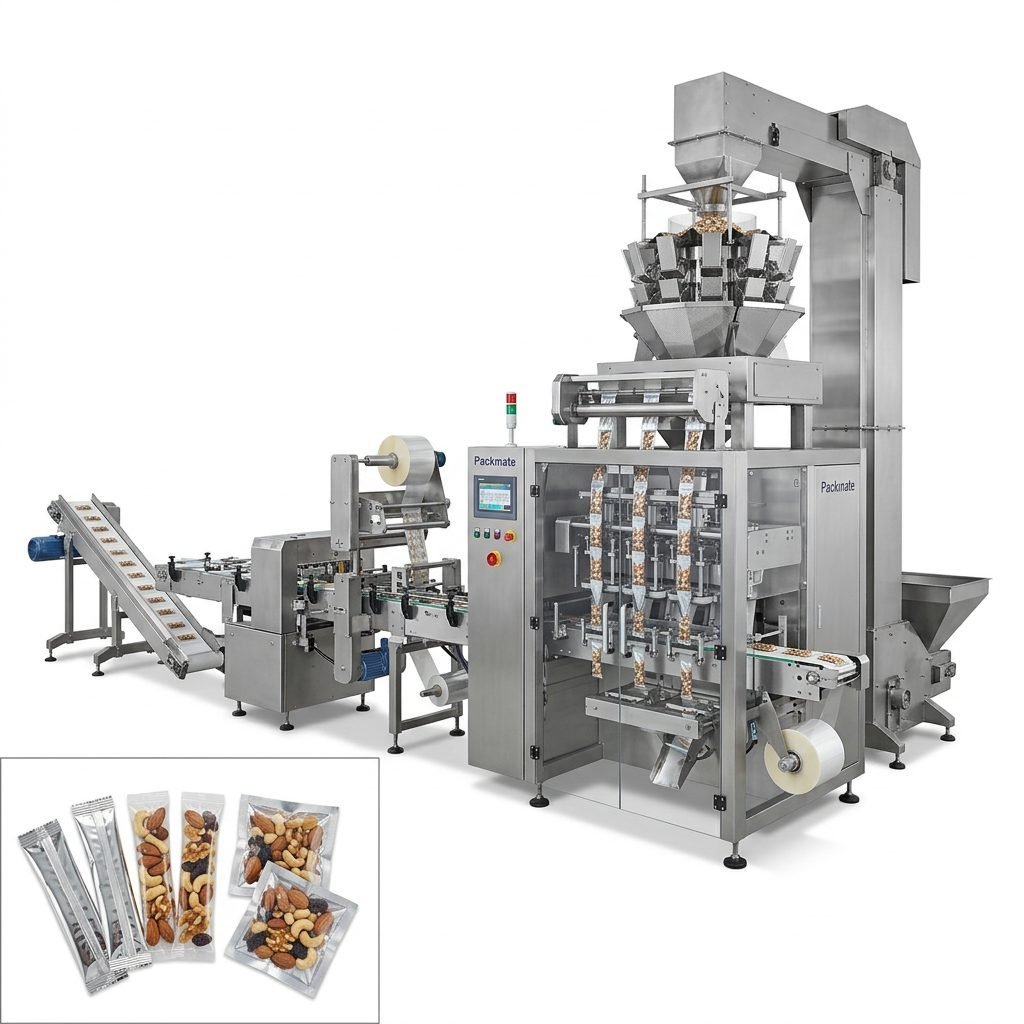 High-Speed Multi-Lane Packaging Systems for Nut Mixes